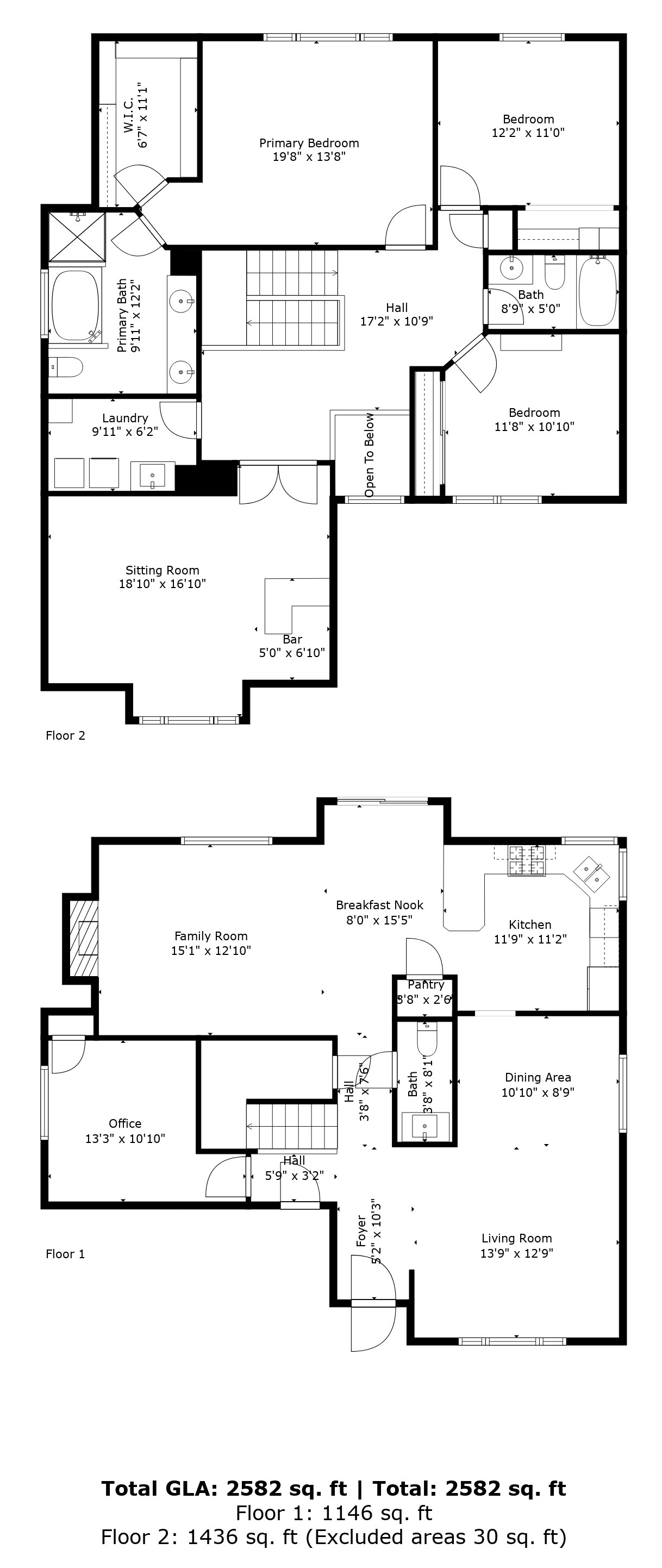 4030 NW Quinault St – floor plan